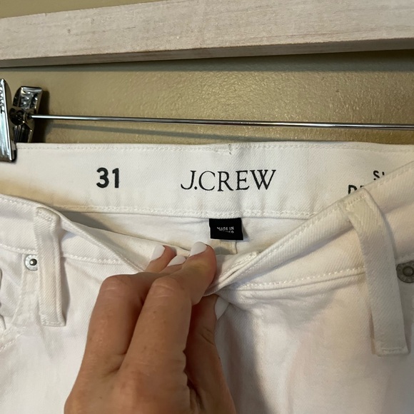 J. Crew Slim Demi Boot Cut Jeans In White Wash - Picture 4 of 13